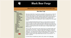 Desktop Screenshot of blackbearforge.com