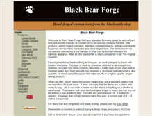 Tablet Screenshot of blackbearforge.com